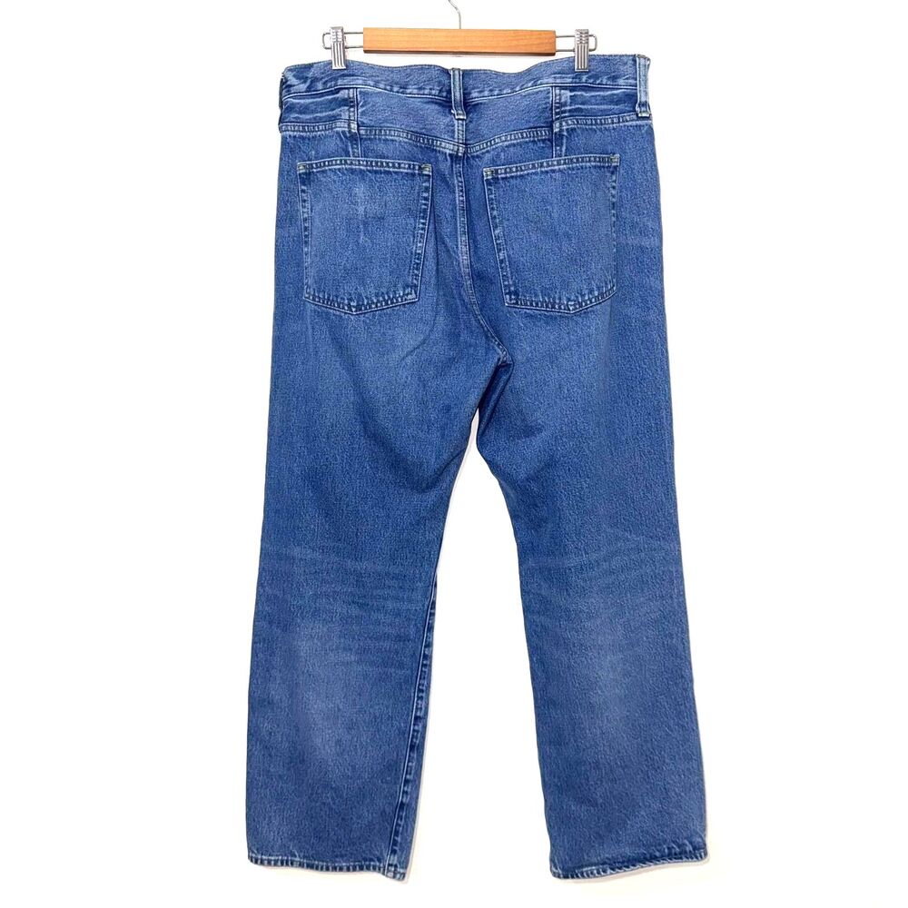 J.Crew Mid-Rise Relaxed Straight Jean with Suede Stripe - 31 - Picture 5 of 9
